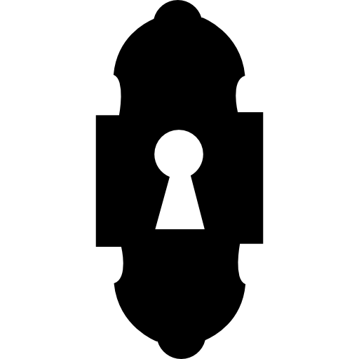 Keyhole design variant silhouette
